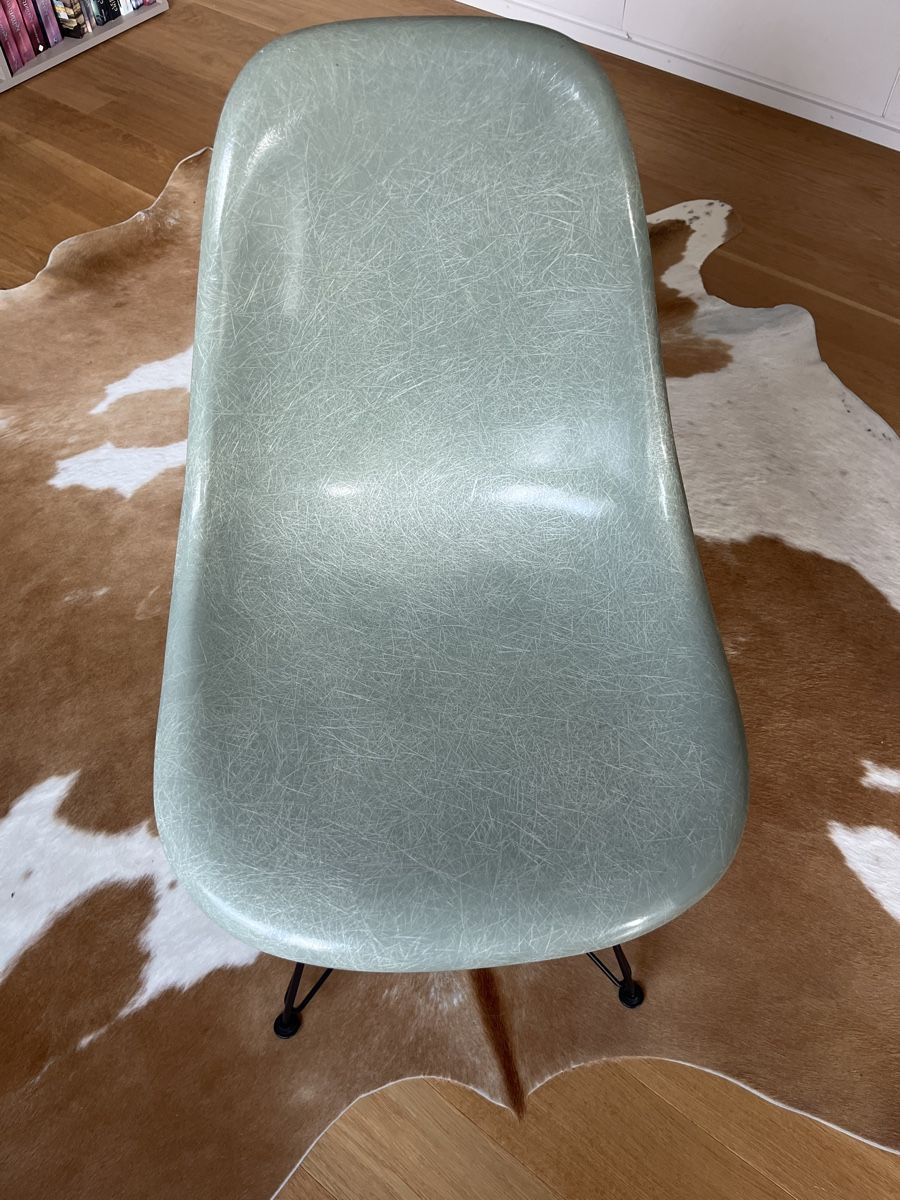 Vitra Sedie: Vitra Eames Side Chair Schale, vintage, seafoam, eiffel base – Usato da Bellach venduto da jba03 3