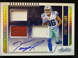 Panini Tony Pollard Rookie Materials+Auto Dallas Cowboys
