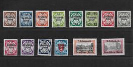 DR 1939 Freimarken Danzig 716 - 729 *