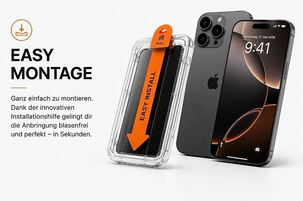 Panzerglass Cover & Protezioni schermo: 1x Panzerglas Sichtschutz | iPhone 17 Pro Max | Easy Montage – Nuovo e nell'imballaggio originale da Zollikofen venduto da TrendMaster24 1