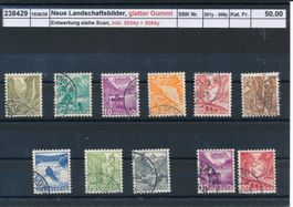 1936/38 Neue Landschaftsbilder, glatter Gummi, gestempelt