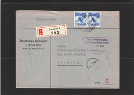 R - Brief Deutsches Konsulat Lugano , 14.l.1944