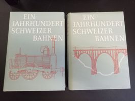Ein Jahrhundert Schweizer Bahnen 1847-1947 Band 1+2 Jubiläum