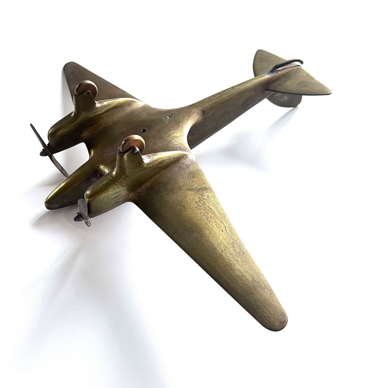 Modellbausätze & Standmodelle: MASSIVER MESSINGFLIEGER / PROPELLERFLUGZEUG, ALT UND SCHWER – Gebraucht aus zuerich von Zenzone 3