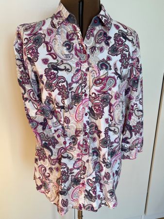 GERRY WEBER Damenbluse mit Paisley-Muster 3/4 Arm Gr. 42