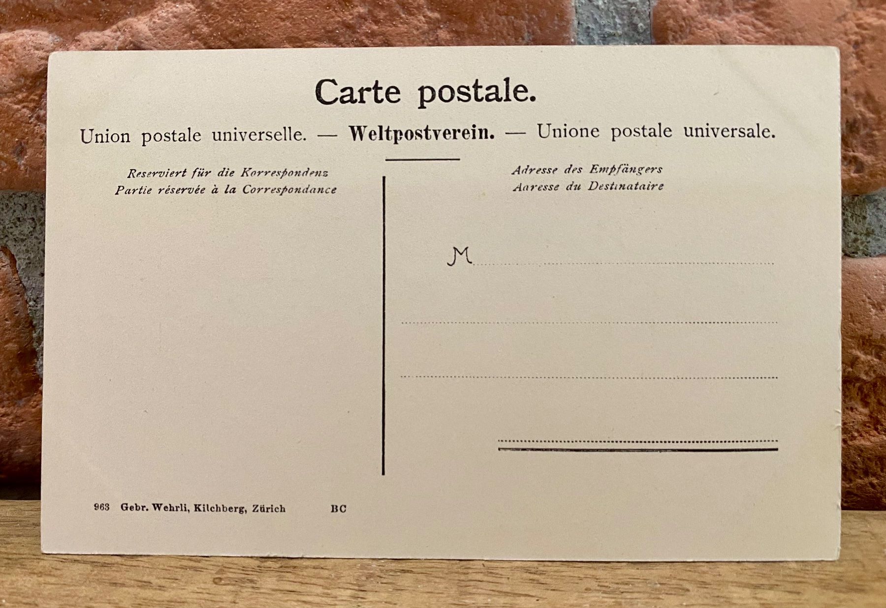 Cartoline postali: Gipfelgrat der Dentblanche - Das Matterhorn – Usato da Root venduto da ENGLAND-TREASURES 2