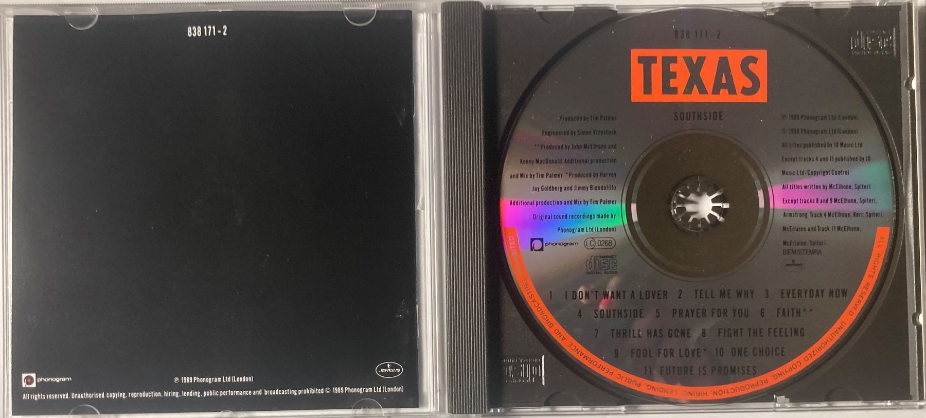 CD: TEXAS - SOUTHSIDE – Usato da Poliez-Pittet venduto da Newtown-Records 2