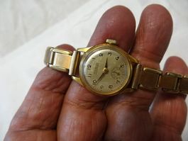 TOURST KLEINE SECONDEN CRONE UHR.H-AUFZEUG-17J.LÄÜFT-21X22MM