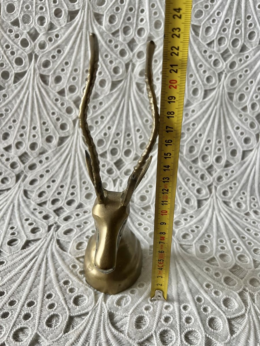 Statuette: Messing Antilopenköpfer Dekoration 23cm – Usato da Frenkendorf venduto da Only1 6