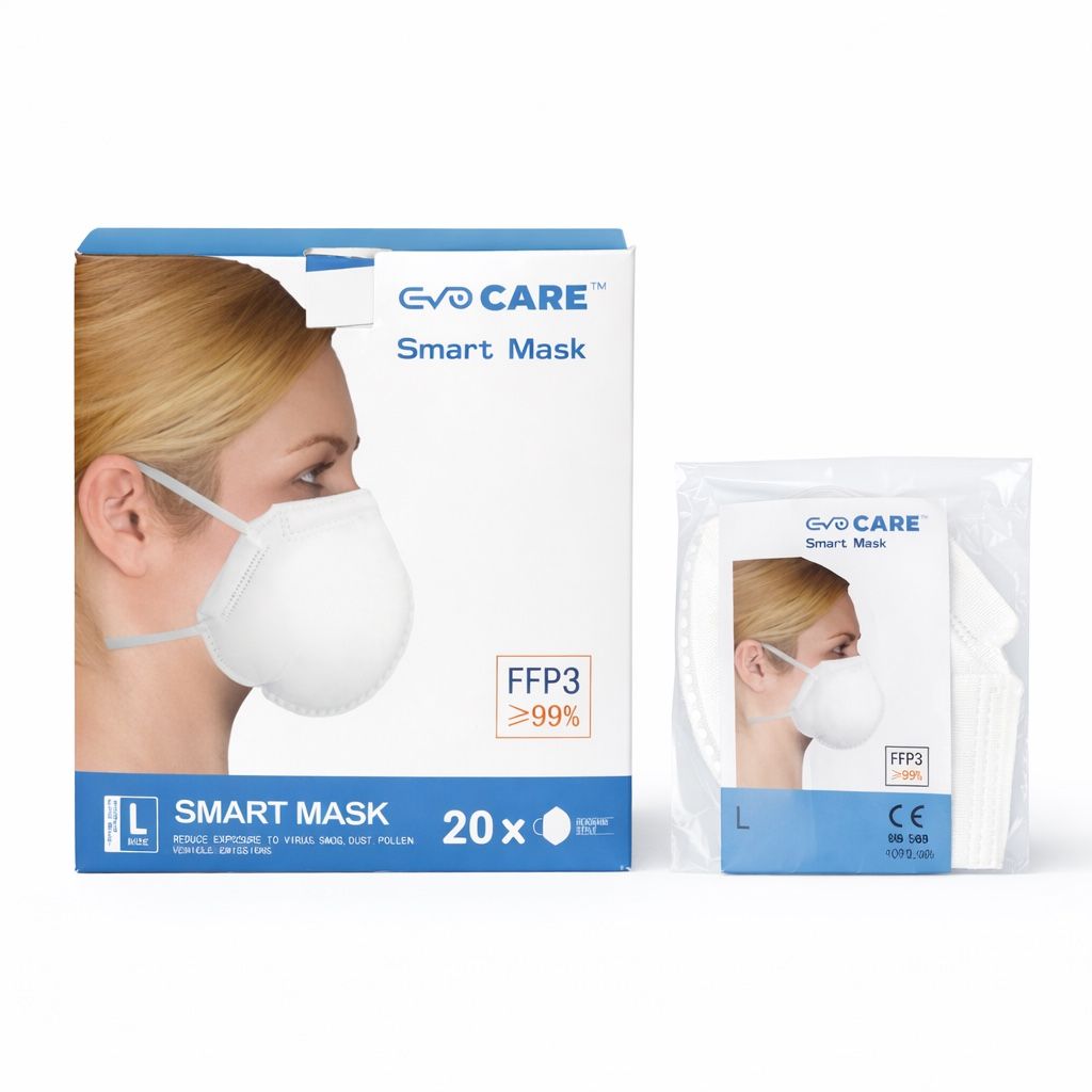 Protezione per viso e udito: EVOCare FFP3 Masken 20 Stück – Nuovo e nell'imballaggio originale da Embrach venduto da Tom1717