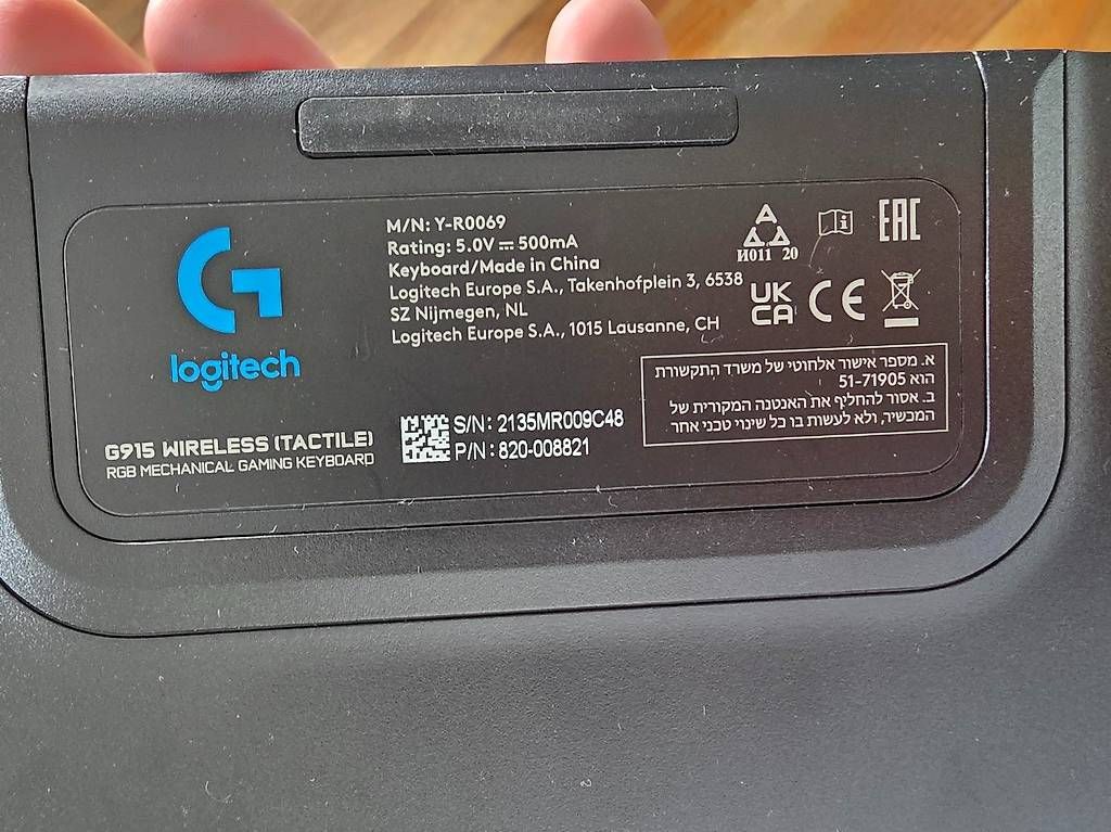 Tastaturen: Logitech G915 LIGHTSPEED Tactile CH  – Gebraucht aus Dietlikon von Bonamesa 2
