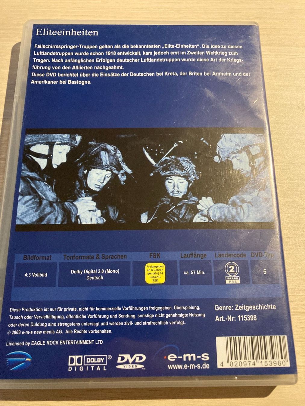 Tutti i DVDs: Zeitgeschichte - Eliteeinheiten – Usato da Brütten venduto da voene77 1