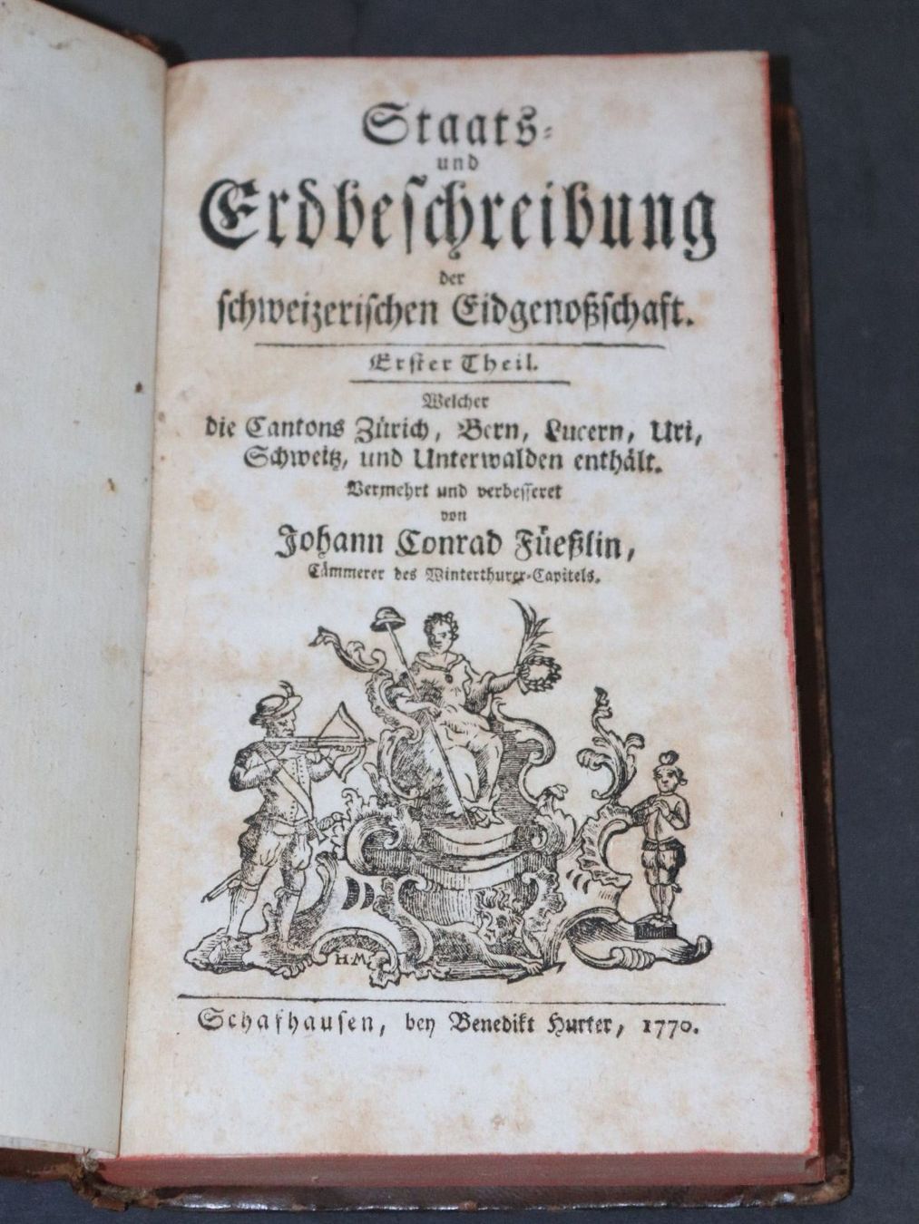 Bücher: FÜETZLIN,STAATS- & ERDBESCHREIBUNG,1770 – Gebraucht aus Guensberg von Herzaktion 2
