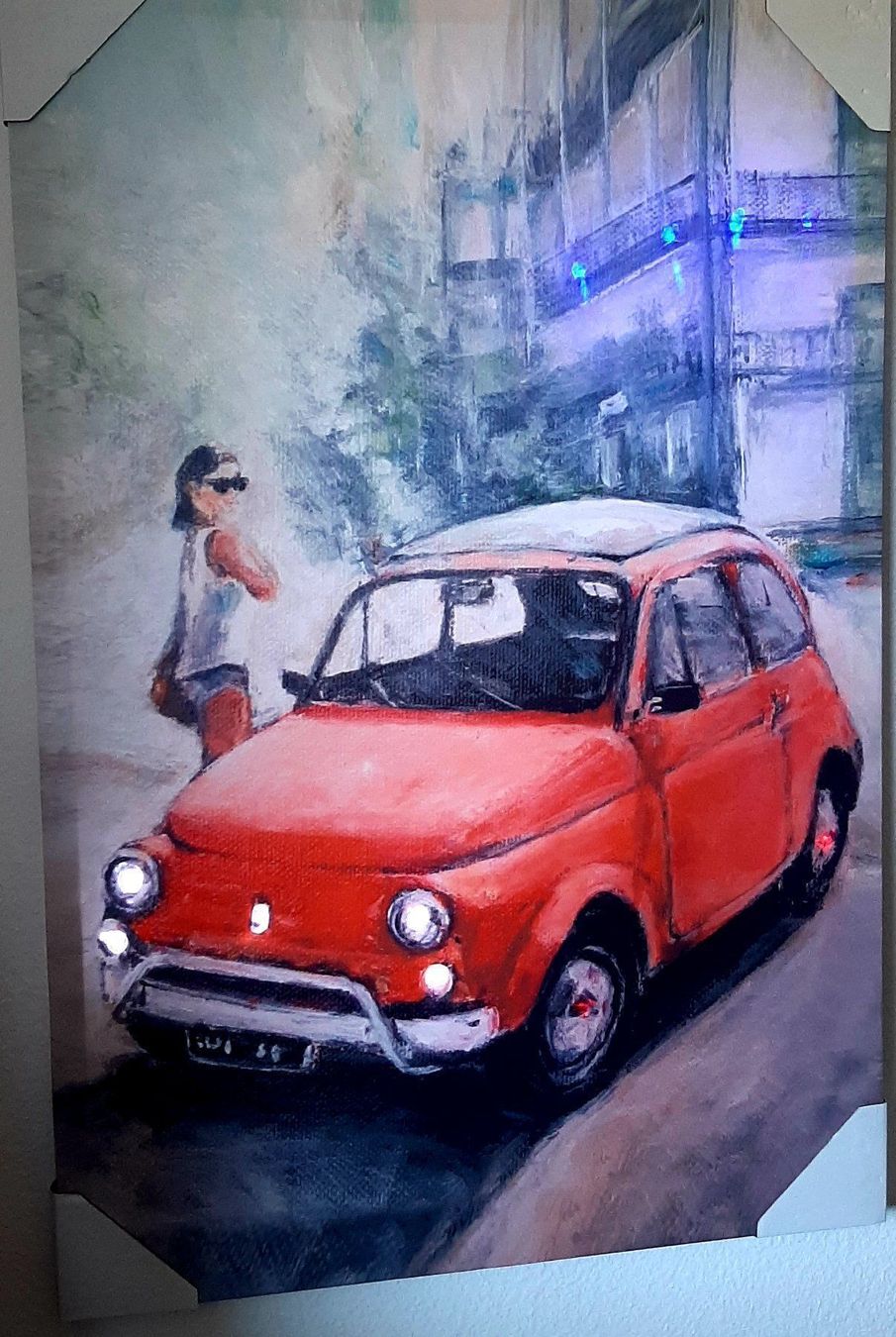 Foto & Immagini: Fiat 500 classic Oldtimer LED Kunstbild – Nuovo e nell'imballaggio originale da Kilchberg ZH venduto da ruedi34