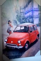 Fiat 500 classic Oldtimer LED Kunstbild