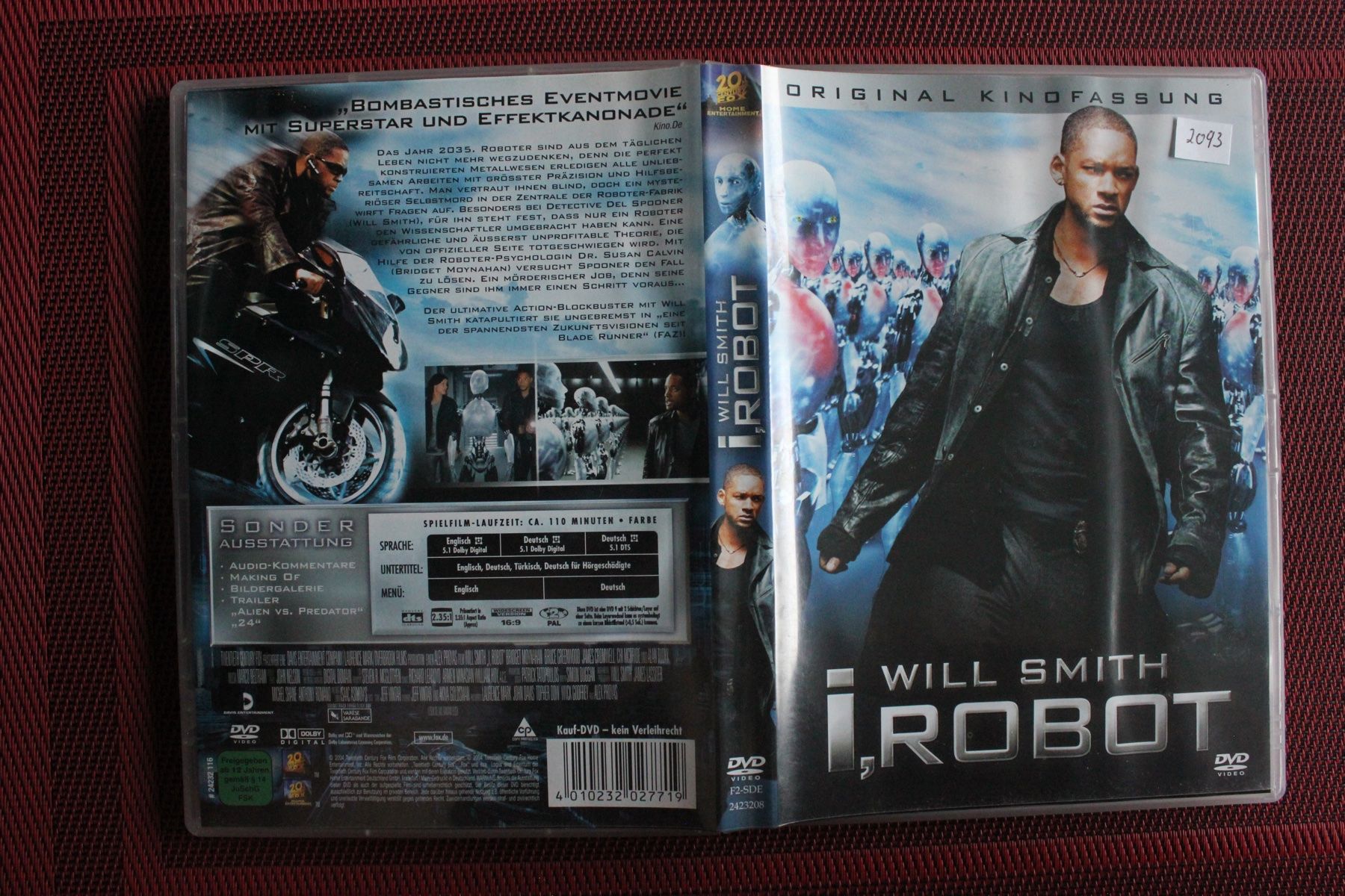 Alle DVDs: I, Robot - 2004 - DVD - Orginal Kinofassung -- mit Will Smit – Gebraucht aus Geroldswil von Schlumpfine1973