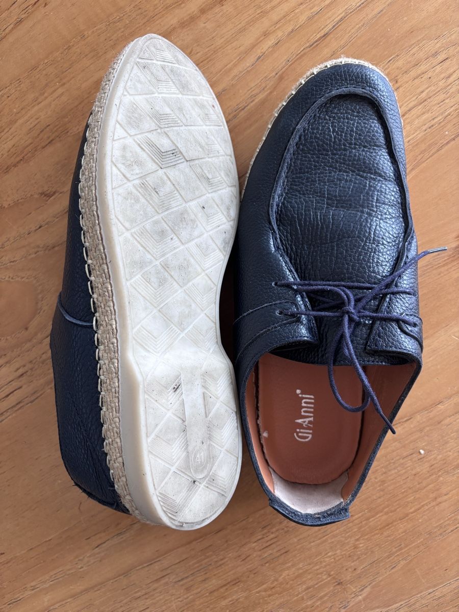 Scarpe da uomo: Blue Leather Summer Shoes – Usato da Zürich venduto da Grothschild 4
