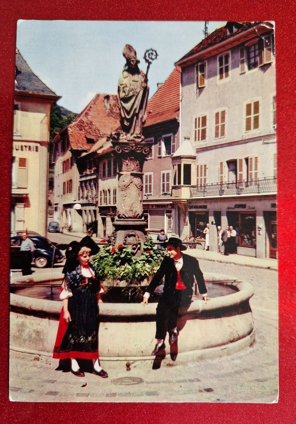 Ansichtskarten: Thann Elsass Tracht 1973 – Gebraucht aus Melchnau von Fishel