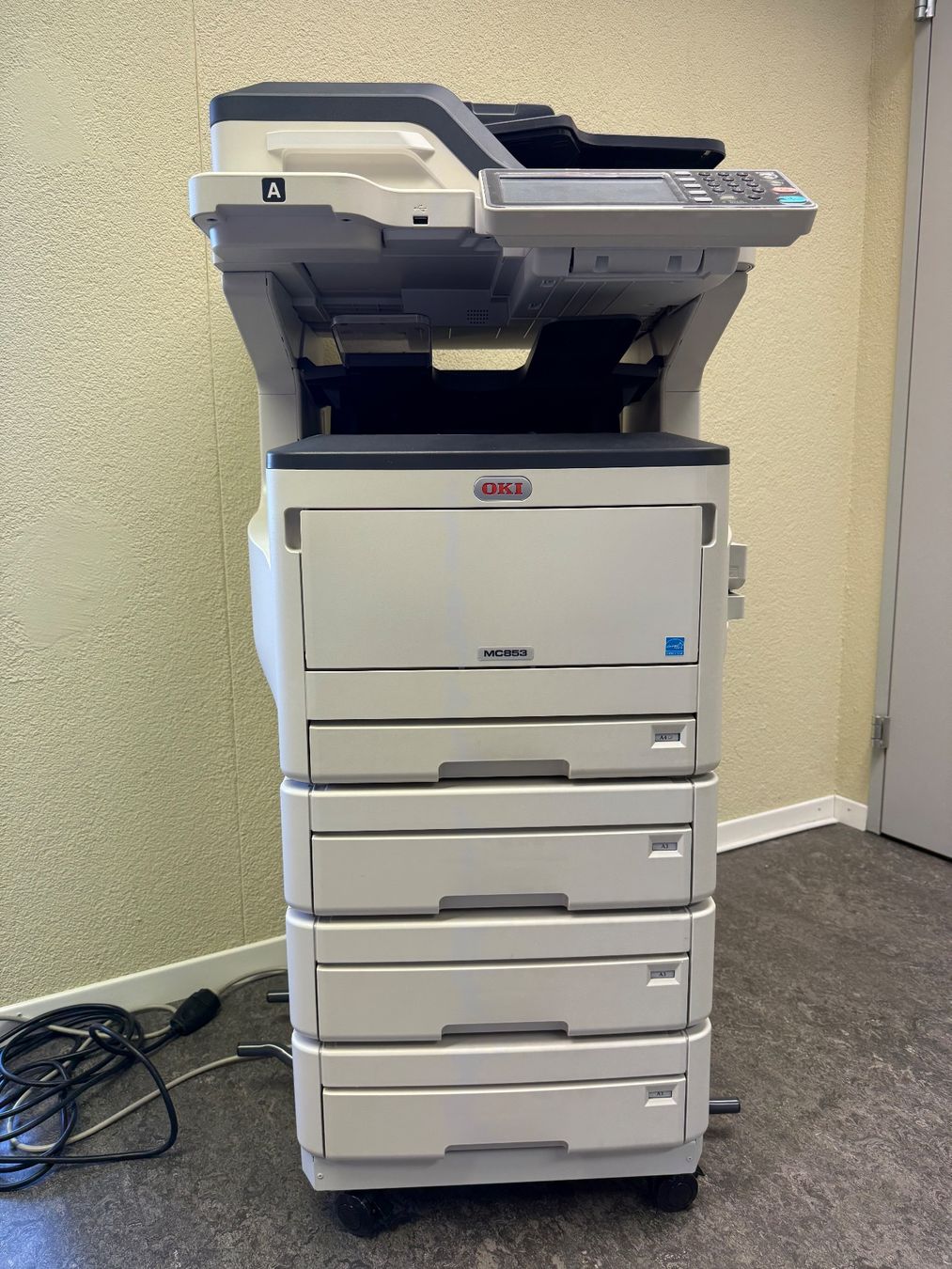 Oki Stampanti: OKI Multifunktionsdrucker MC853 A4 - A3 in gutem Zustand – Usato da Rebstein venduto da Houwi 4