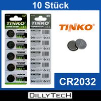 Tinko CR2032 Knopfzellenbatterie - 10 Stk.
