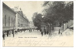Genève - ville - Rue de la Corraterie - belebt - 1902