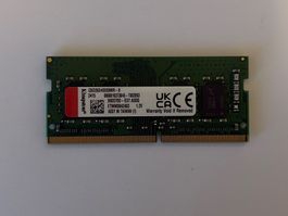 Kingston 8GB DDR4-2666 SO-DIMM Laptop-RAM CBD26D4S9S8MR-8
