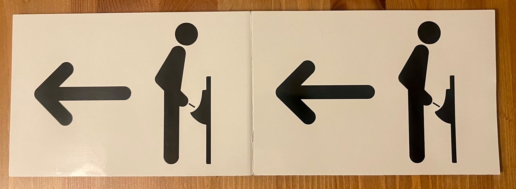 Insegne: 2 WC Schilder aus Metal – Usato da Gümligen venduto da VIN-TAGE-ZONE