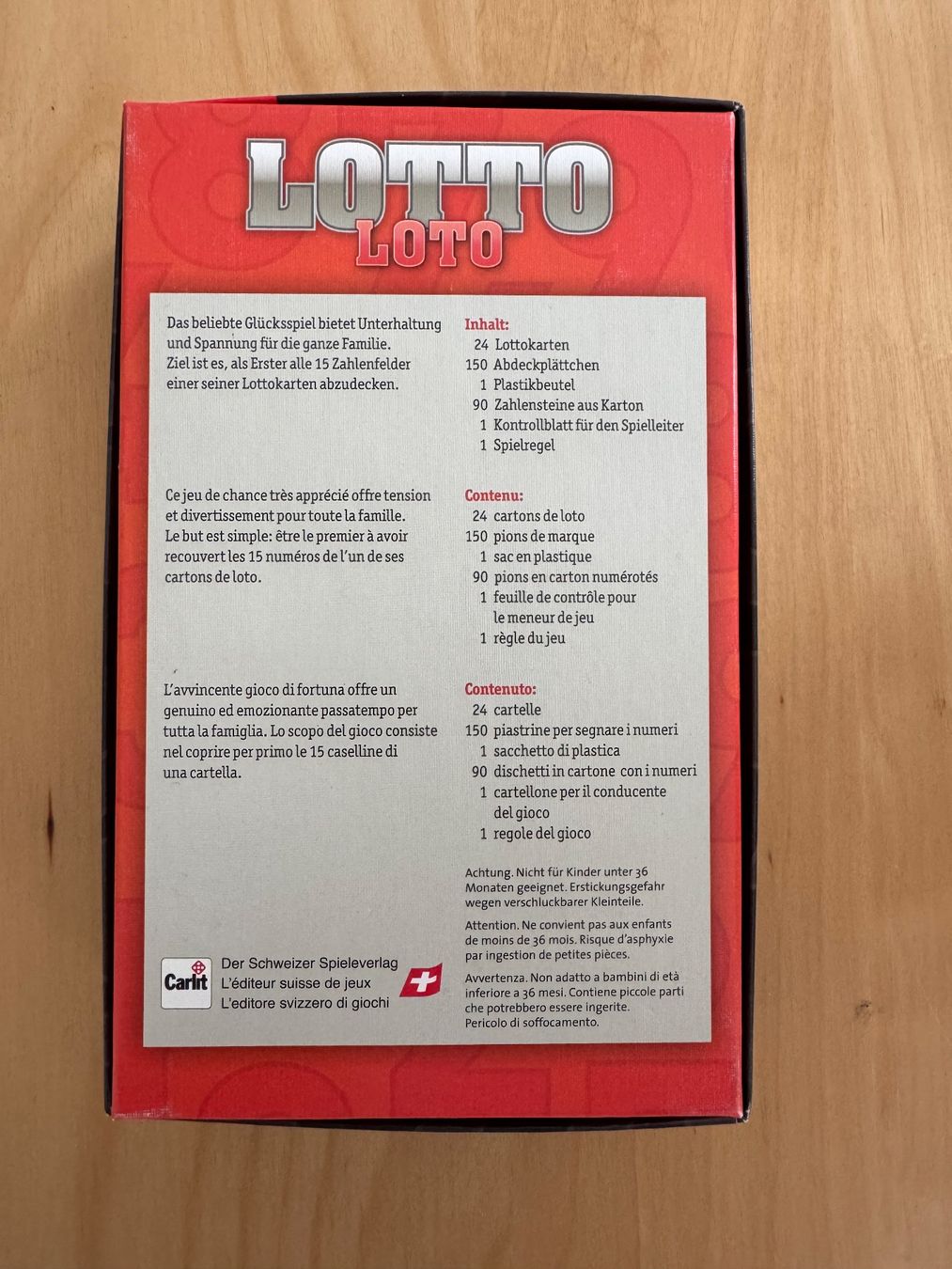 Spiele: Lotto Spiel bis 100 – Gebraucht aus Goldach von Hibiskus23 1