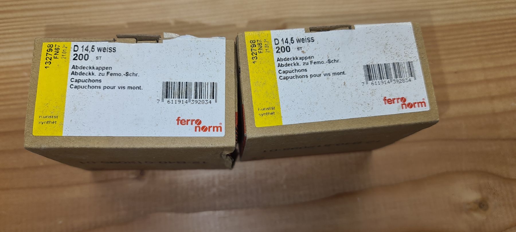 Ferramenta: Schrauben Abdeckkappen D 14.5 weiss – Nuovo (secondo la descrizione) da Neunkirch venduto da MaElekt 1