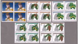 1992_J323-327_PRO JUVENTUTE_Waldbäume / Weihnachten_Vb ! **