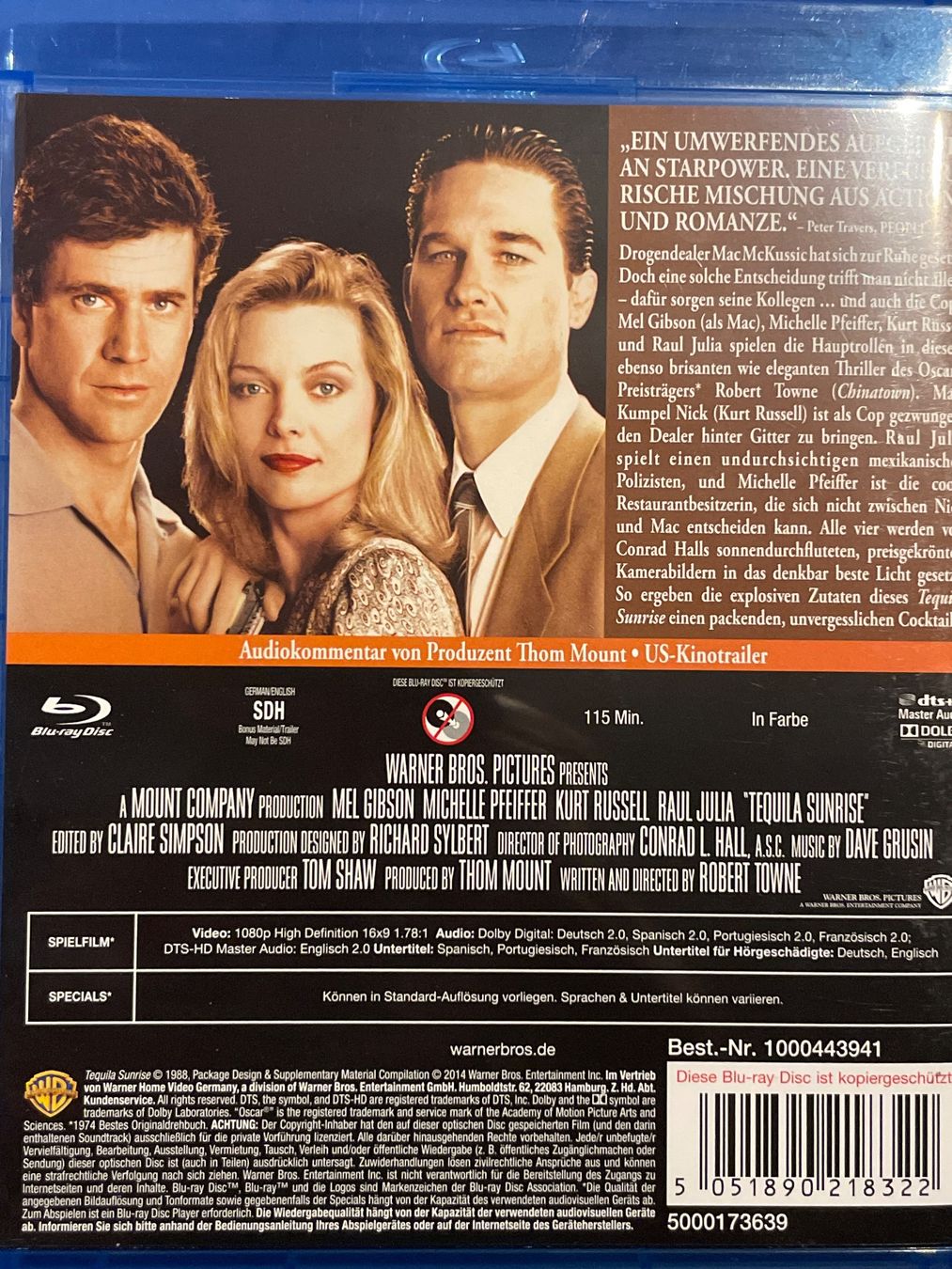 Tutti i DVDs: Tequila Sunrise (1988) – Nuovo (secondo la descrizione) da Waldenburg venduto da Gonzo8 1