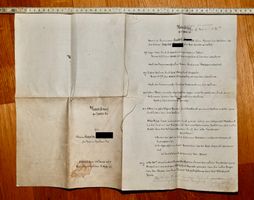 Rarität 1875 Kaufbrief Metzgerei & Post Hausen am Albis ZH ?