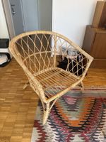 Rattan Korb Sessel OHNE Kissen guter Zustand
