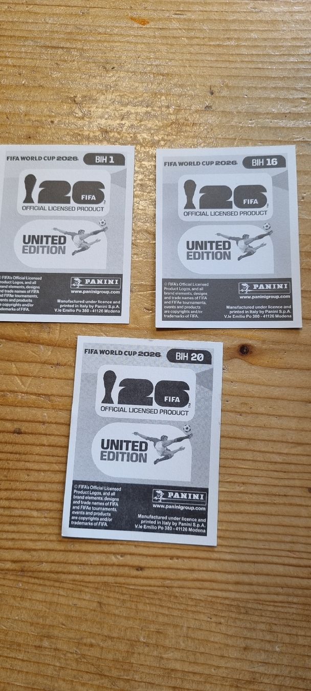 Panini Sammelbilder & Trading cards: Panini BIH – Neu (gemäss Beschreibung) aus Tenniken von Bi