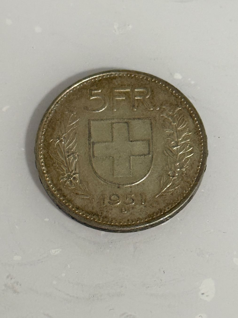 Alle Münzen: 5 Franken 1951  Silber – Gebraucht aus Wallisellen von SWISS_SILVER1 1
