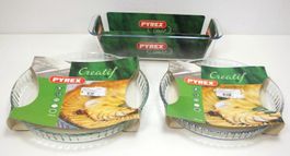Pyrex Creatif 3 Stk. Glas Kuchenformen