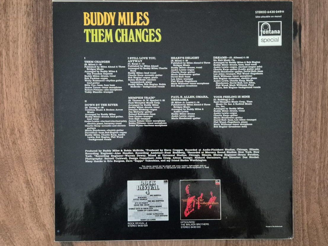 Schallplatten: Buddy Miles - Them Changes – Gebraucht aus Emmenbrücke von eneredi 1