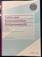 Tafeln zum Schweizerischen Zivilprozessrecht, 2. Auflage