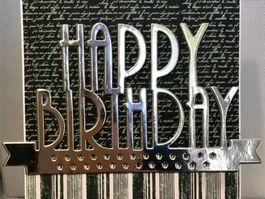 Stanzschablone Nr.75, Happy Birthday (für Sizzix geeignet)