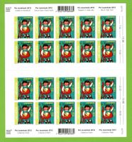 PJ 2012 Zierbogen mit 20 Marken postfrisch SBK 1500.--