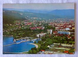 AK BIEL/BIENNE BE, Plage et port vue générale, Flugaufnahme