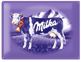 Blechschild - Milka