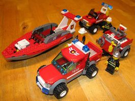 Lego City diverse Feuerwehrfahrzeuge