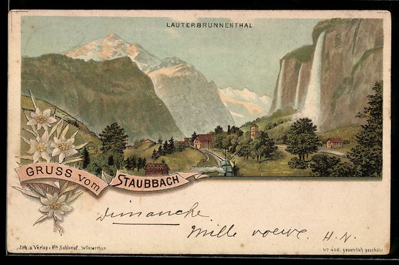 Ansichtskarten: Litho Staubbach /Lauterbrunnenthal, Blic – Gebraucht aus Berlin von bartko-reher
