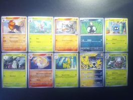10 Pokemon Karten neu