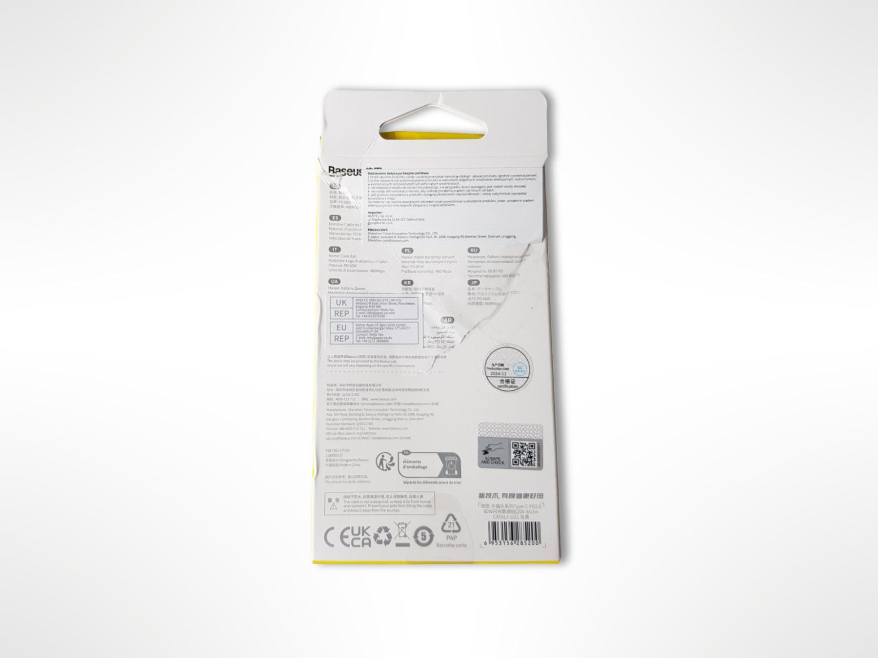 Baseus Câbles: BASEUS Ladekabel USB-C – Neuf (Voir description) à Suhr par Restwert_Suhr 2