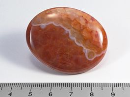 Feuerkarneol/Karneol 42mm, 19 Gramm