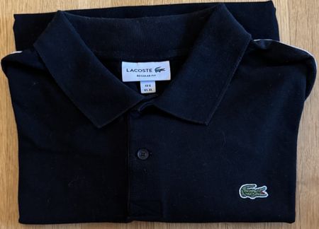 Lacoste Regular Polohemd - Farbe: Black | Grösse FR 6/US XL