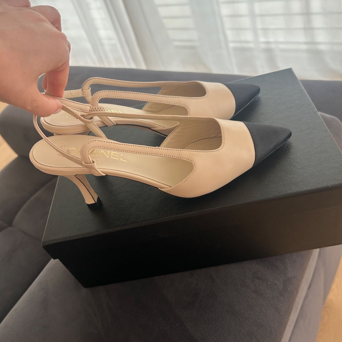 Chanel Scarpe da donna: Chanel Slingback 37,5 NEW – Nuovo e nell'imballaggio originale da Schaffhausen venduto da missclichy