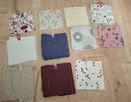 Tissu 10x10 cm pour patchwork ou petit projet
